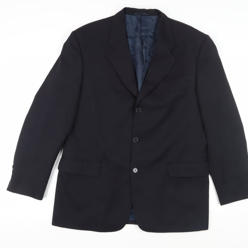 David Moss Men's Black Blazer, Size 40R, Excellent Condition