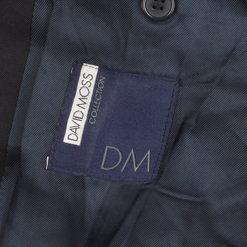 David Moss Men's Black Blazer, Size 40R, Excellent Condition