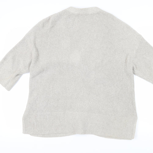 Gap Women's Beige Chunky-Knit Cardigan M/L