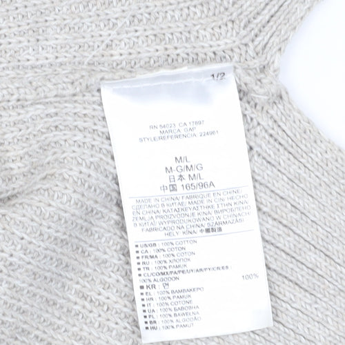 Gap Women's Beige Chunky-Knit Cardigan M/L