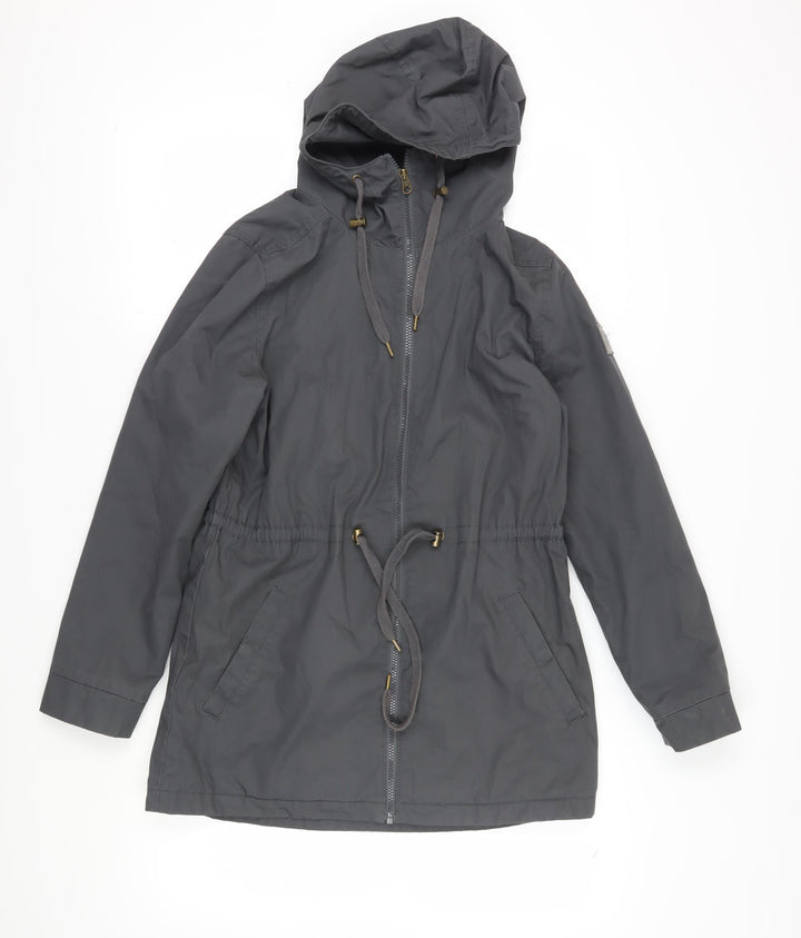 Element Unisex Grey Parka Jacket M Hooded Autumn