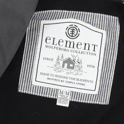 Element Unisex Grey Parka Jacket M Hooded Autumn