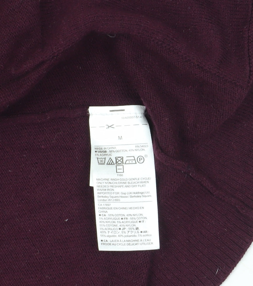 Gap Women's Purple Cardigan, Size M, Casual Knit