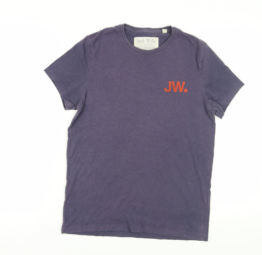 Jack Wills Men's Blue Crew Neck T-Shirt S