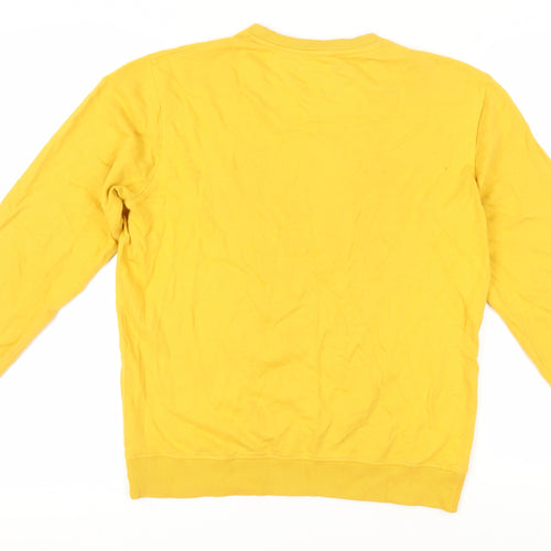 Max Men's Yellow Graphic Pullover Sweatshirt, Size S