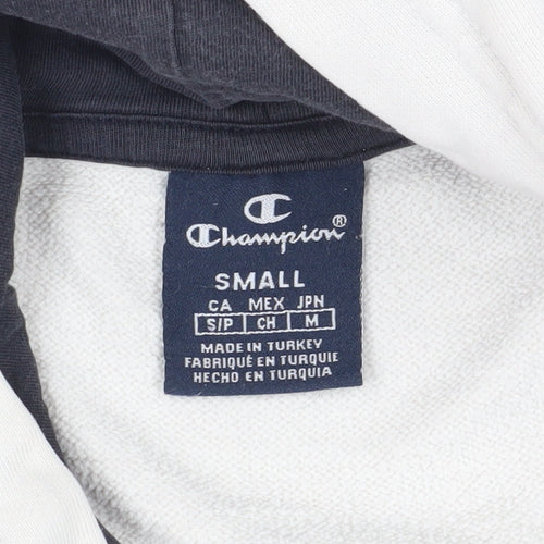 Champion Men's White Pullover Hoodie, Size S