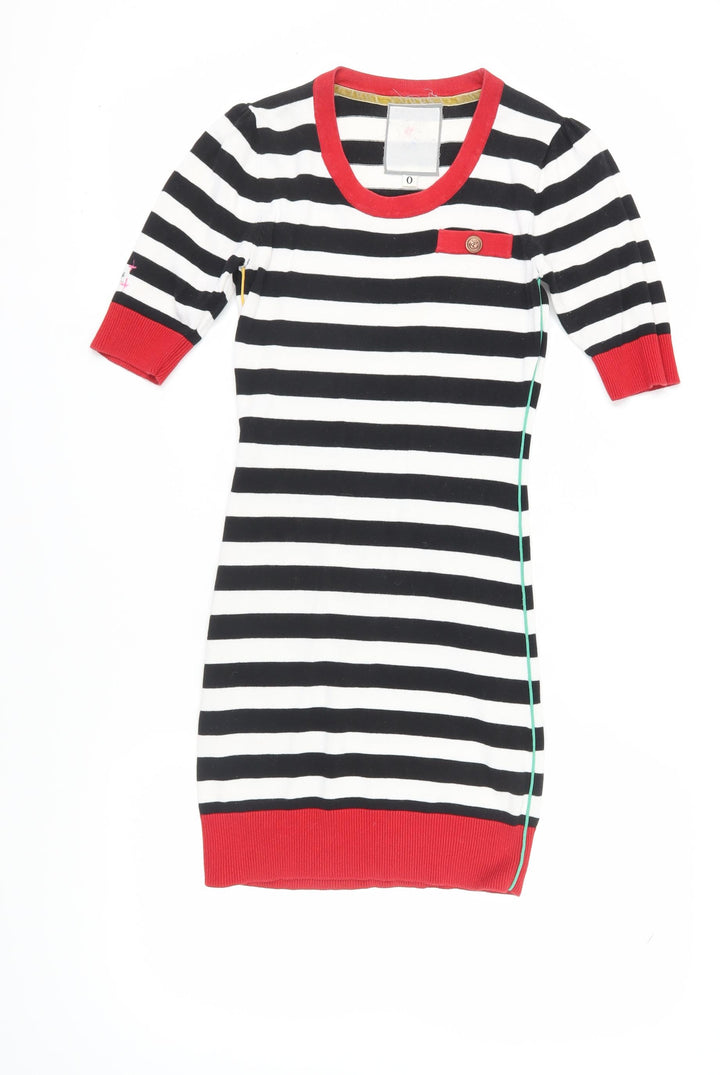 Henry Cottons Women's Striped Vintage Shift Dress Size 0