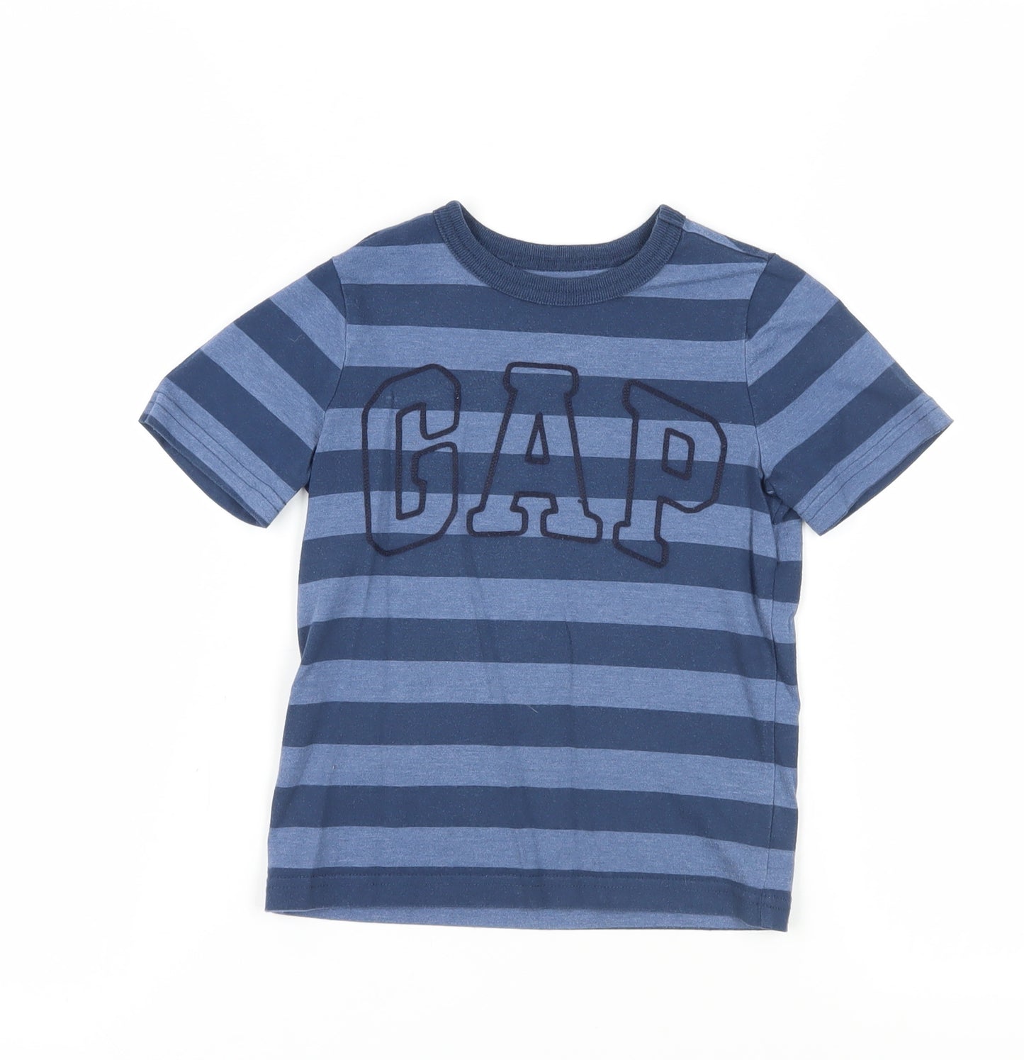 GAP Boys Blue Striped T-Shirt Size 4 Years