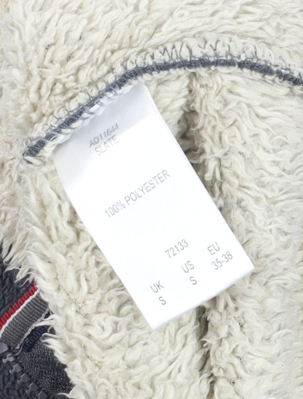 Cotton Traders Mens Grey Hooded Fleece Jacket S