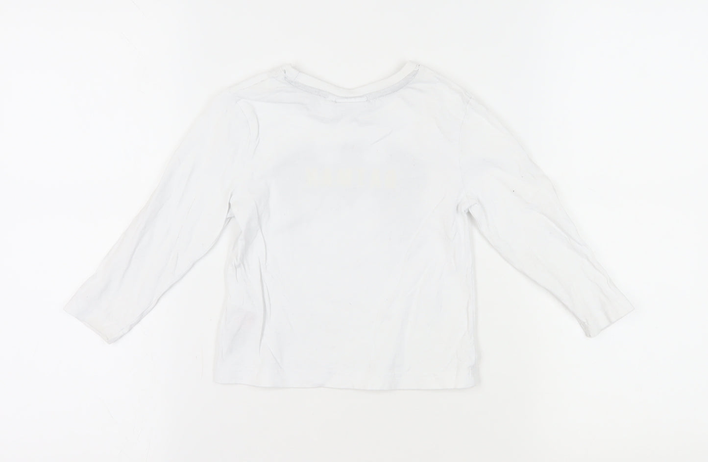 Batman Boys White Long Sleeve T-Shirt 2-3 Years Graphic Print