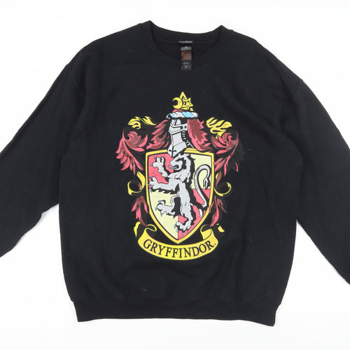 Harry Potter Unisex Black M Gryffindor Sweatshirt