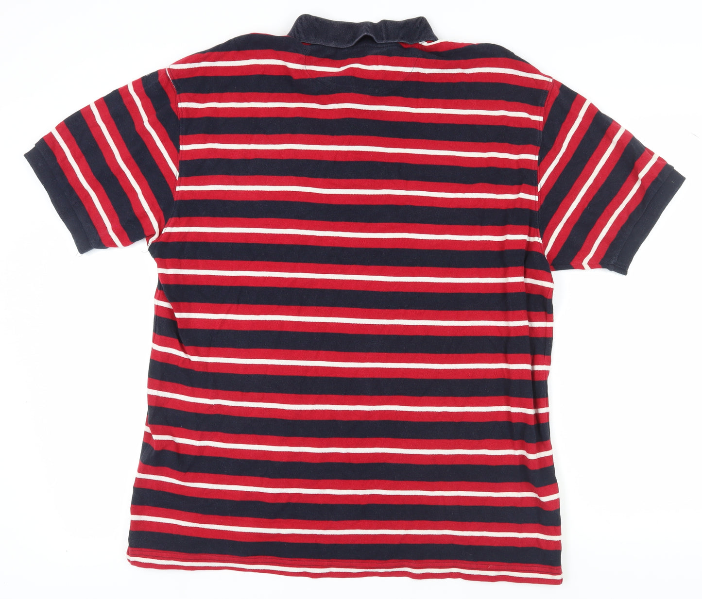 Chaps Ralph Lauren Men's Red Striped Polo L