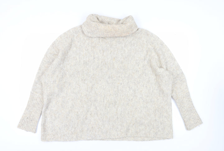 Jessica Simpson Women's Beige Roll Neck Jumper L