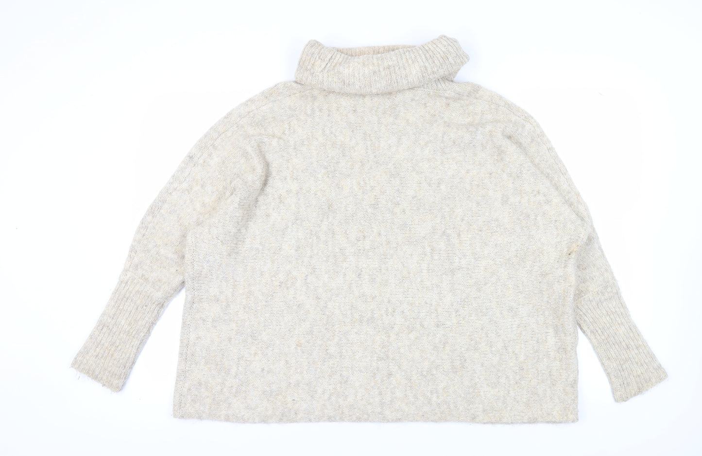 Jessica Simpson Women's Beige Roll Neck Jumper L