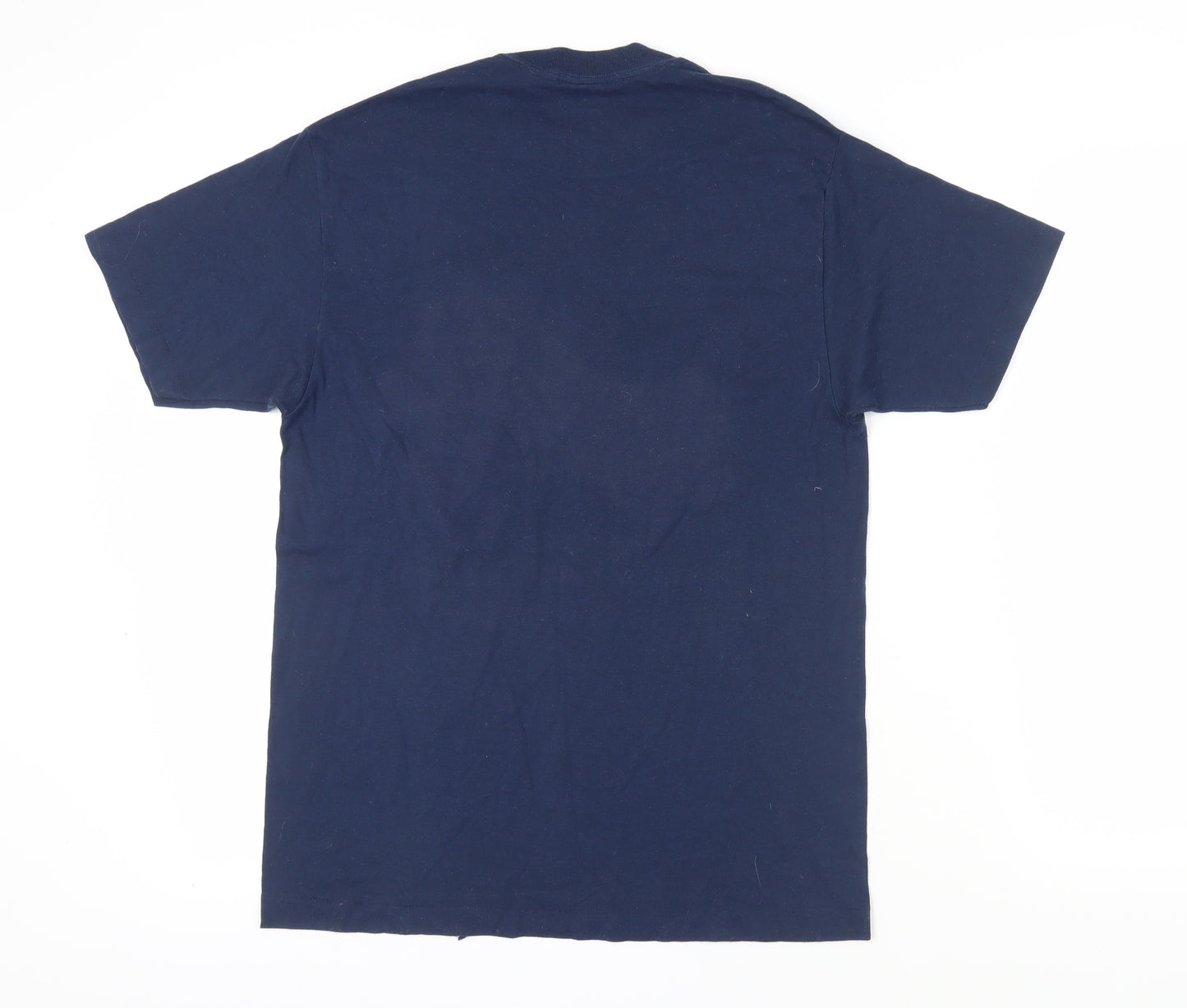 Trench Men's Blue Sports T-Shirt L - Vintage Graphic Print
