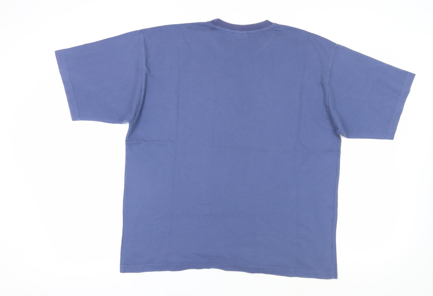 Academy Men’s Blue Cotton Crew Neck T-Shirt L