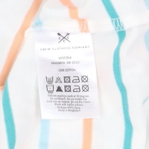 Crew Clothing Women's Striped T-Shirt Multicoloured Size 18