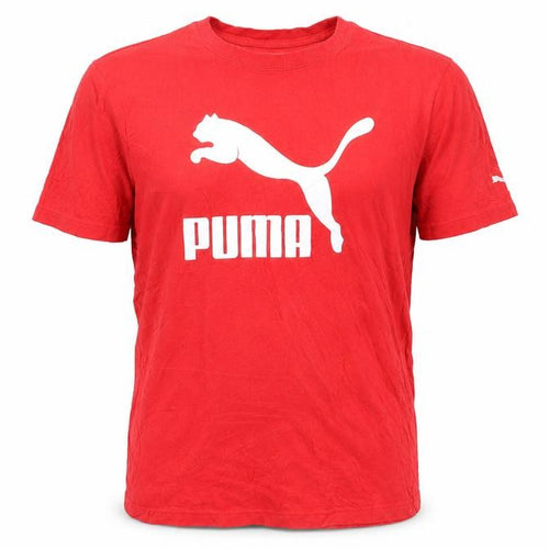 Puma Men's Red Short Sleeve Crew Neck T-Shirt, M