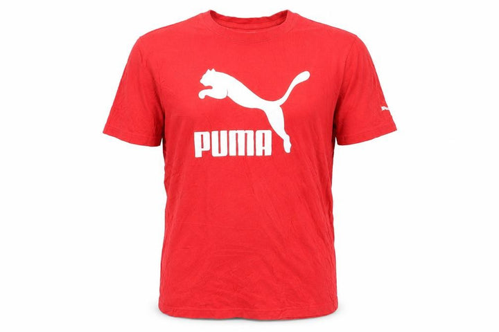 Puma Men's Red Short Sleeve Crew Neck T-Shirt, M