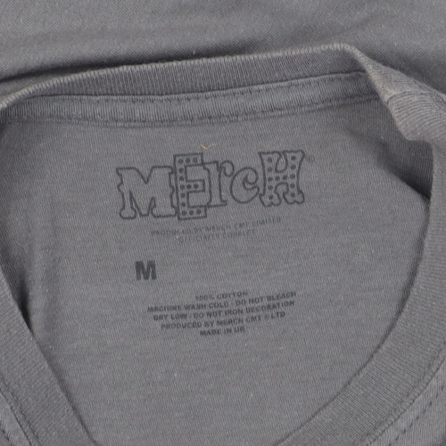 Merch Men's Grey Retro Motorcycle T-Shirt M