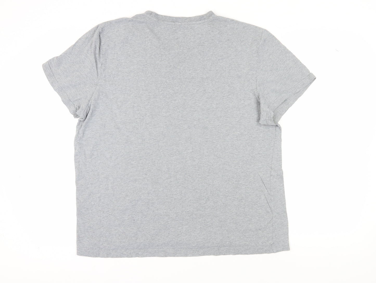 John Lewis Men's Grey Cotton Graphic T-Shirt 2XL
