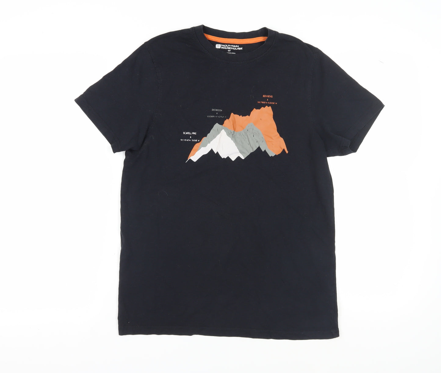 Mountain Warehouse Men's Black Graphic T-Shirt - Size S