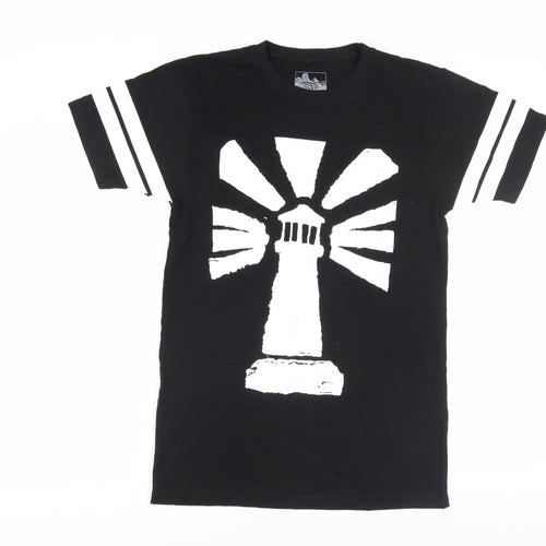 Sumerian Men's Black Graphic Print T-Shirt (S)