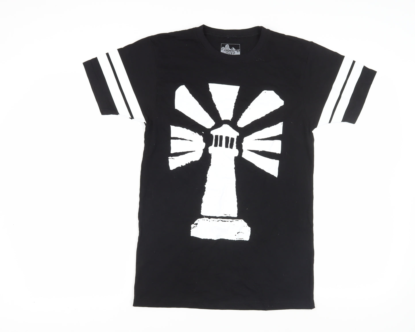 Sumerian Men's Black Graphic Print T-Shirt (S)