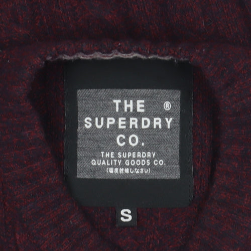 Superdry Red Cable-Knit Jumper, Unisex S, Classic Style