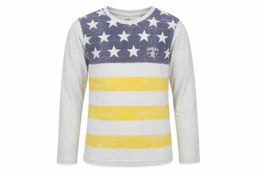 Timberland Boys Grey Graphic Print Long Sleeve T-Shirt 12 Years