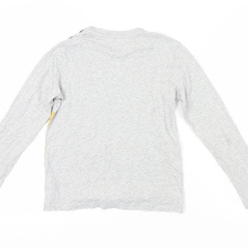 Timberland Boys Grey Graphic Print Long Sleeve T-Shirt 12 Years
