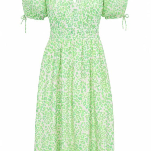 Marks and Spencer Green Animal Print Midi Wrap Dress