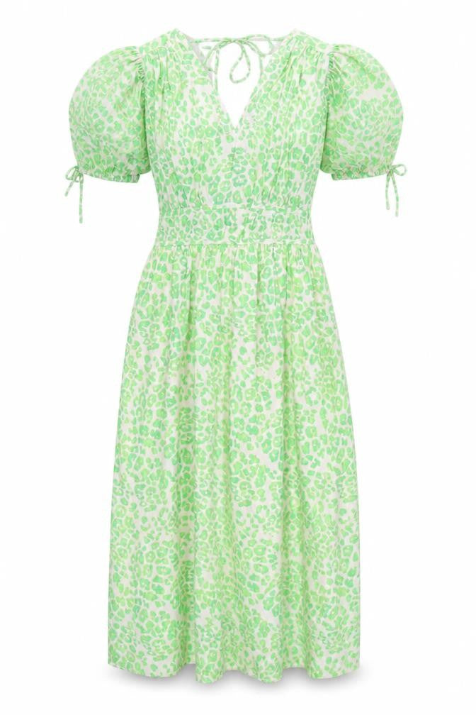 Marks and Spencer Green Animal Print Midi Wrap Dress