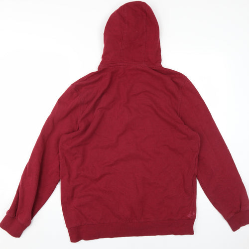 Defacto Men's Red Full Zip Hoodie 2XL Cotton Blend