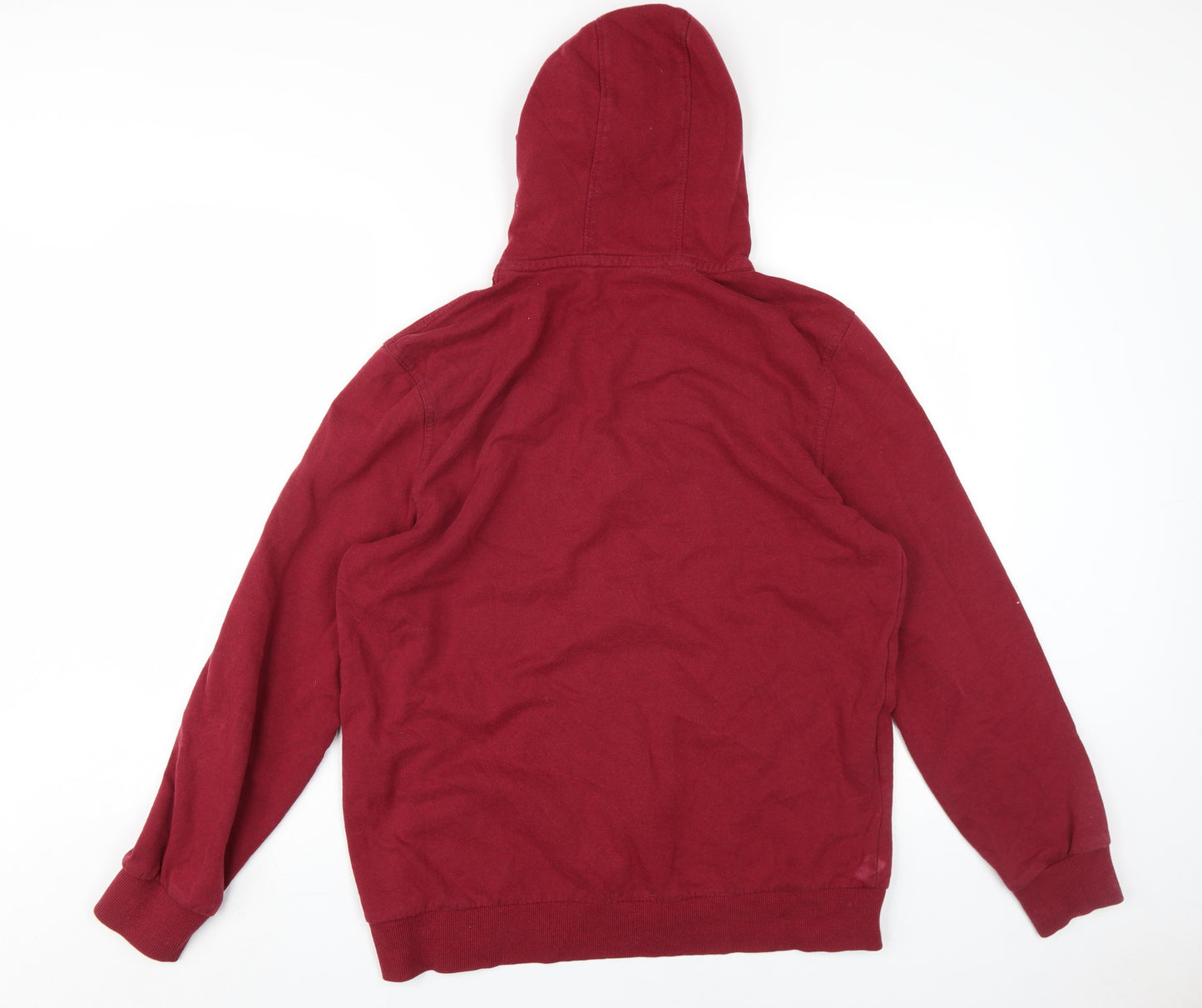 Defacto Men's Red Full Zip Hoodie 2XL Cotton Blend