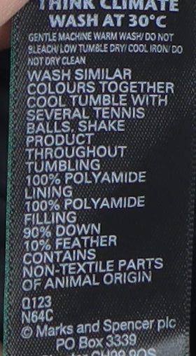 Marks and Spencer Women's Black Puffer Waistcoat Size 14