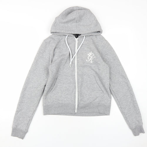 Gym King Unisex Kids Grey Full Zip Hoodie 10 Years