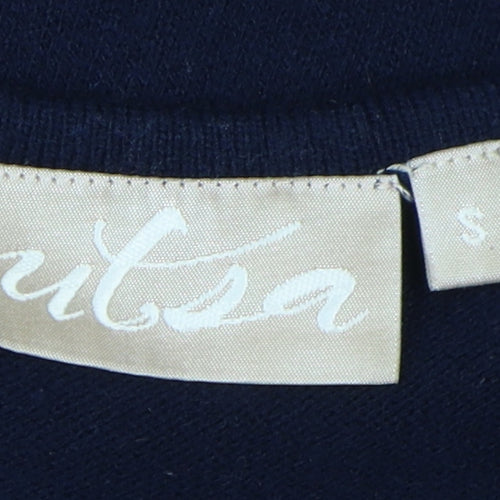 Utsa Women's Black Argyle Midi Knit Dress S
