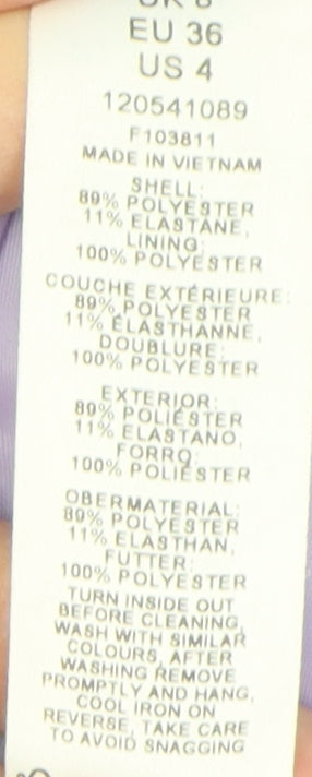 Miss Selfridge Women's Purple Cropped Blazer, Size 8