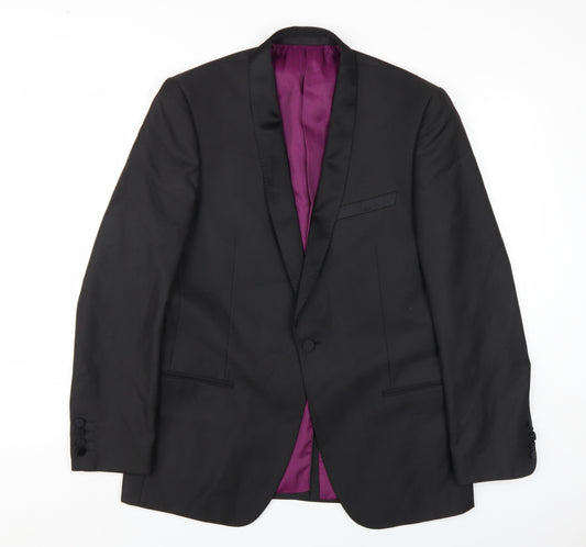 Marks and Spencer Men's Black Suit Jacket 40R