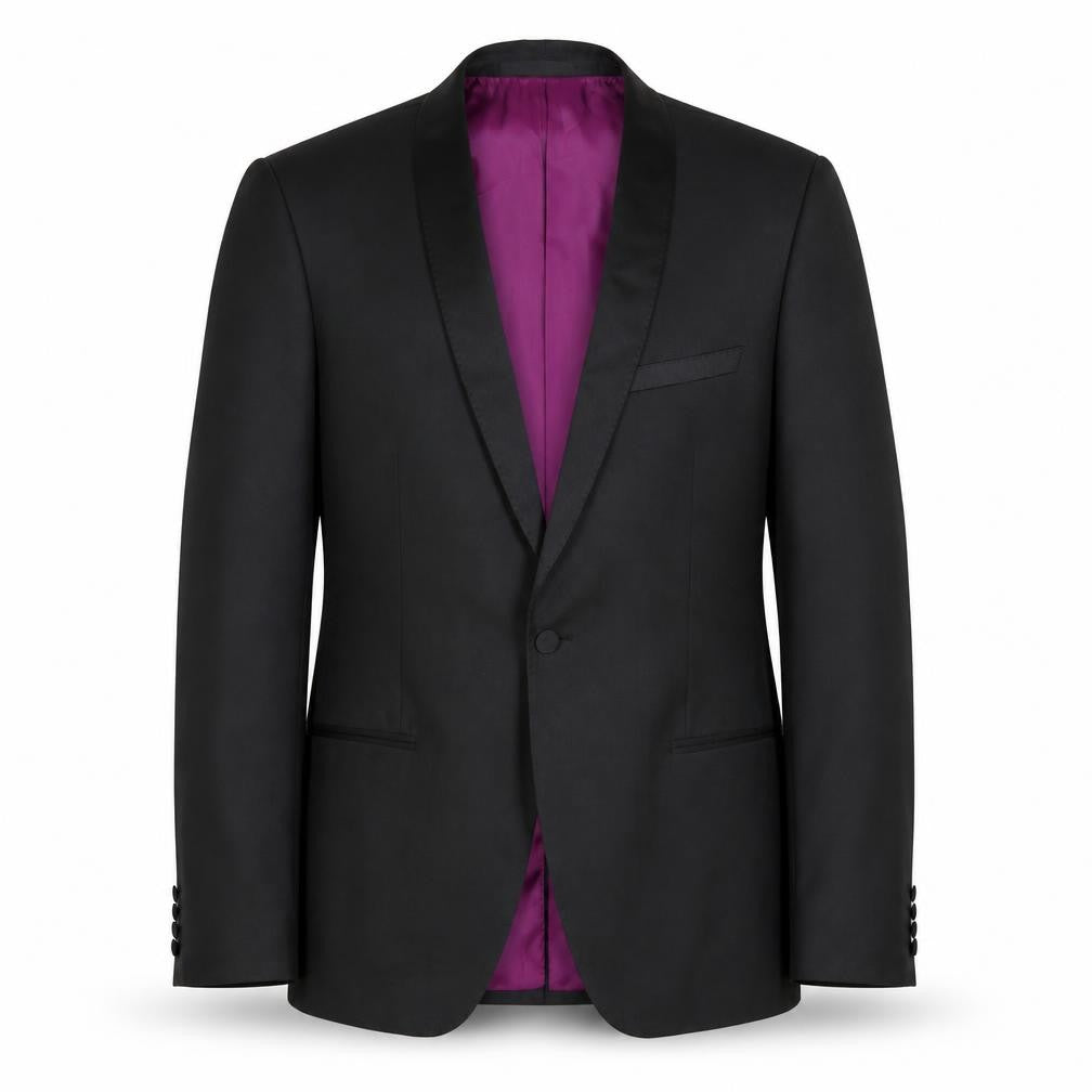 Front view of Marks & Spencer Men's Black Suit Jacket 40R