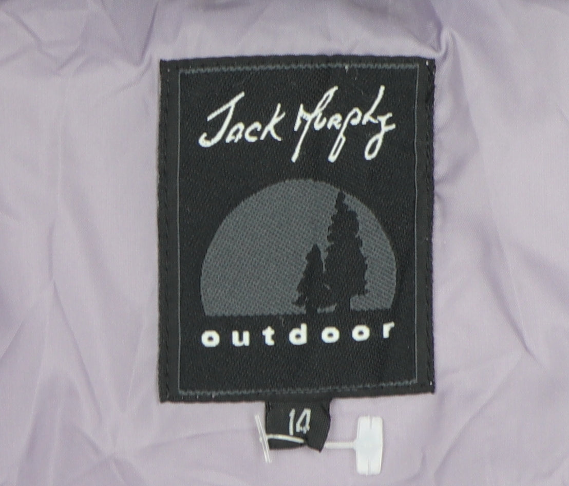 Jack Murphy Women's Purple Puffer Waistcoat Size 14