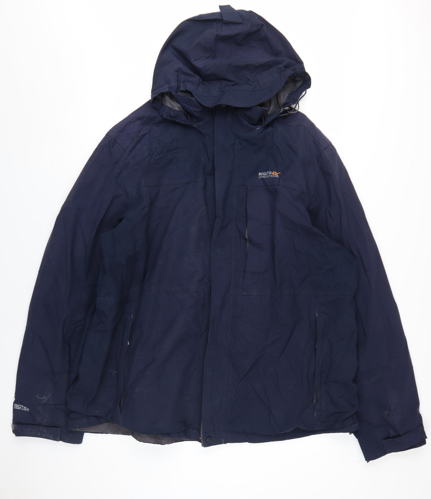 Regatta Men's Blue 4XL Rain Coat Hooded Waterproof Jacket