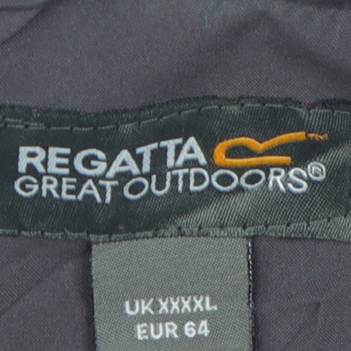 Regatta Men's Blue 4XL Rain Coat Hooded Waterproof Jacket