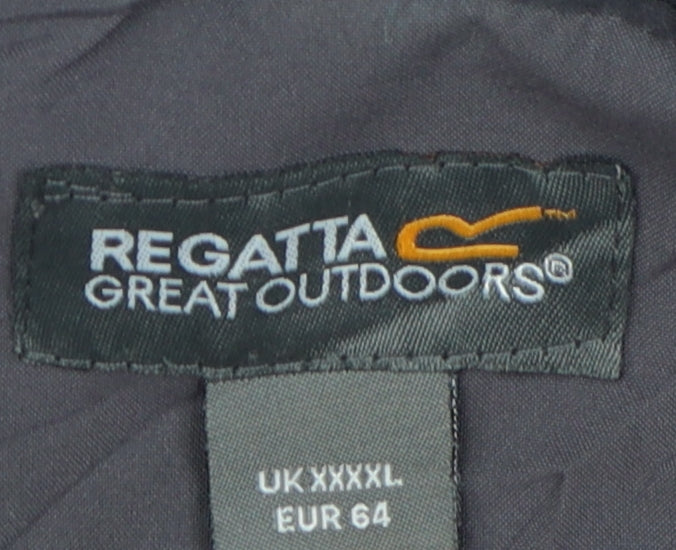 Regatta Men's Blue 4XL Rain Coat Hooded Waterproof Jacket