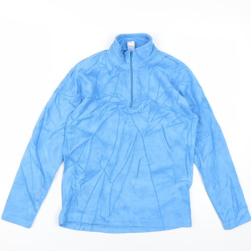 Decathlon Boys Blue Fleece 1/2 Zip Sweatshirt 12 Years