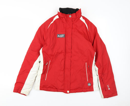 AST Women's Red Puffer Jacket M