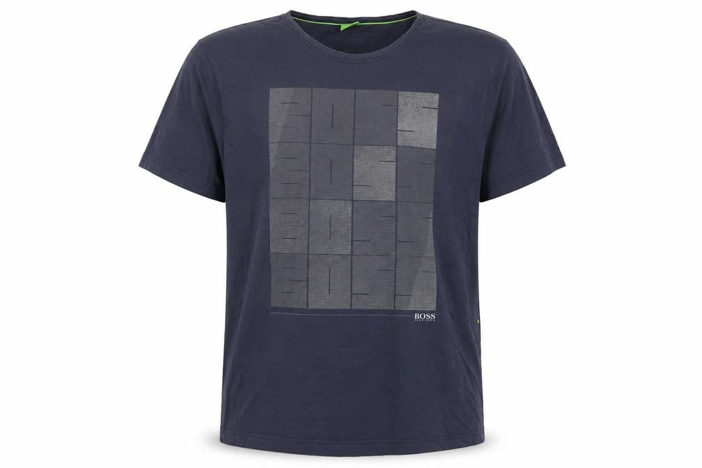 Front view of Hugo Boss Men's Black XL Graphic T-Shirt