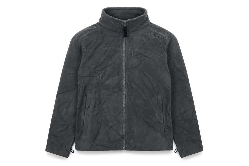 Front view of TOG24 boys’ grey fleece jacket long sleeve, size 12