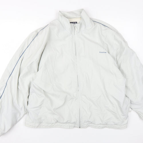 Reebok Men's White Medium Windbreaker Jacket